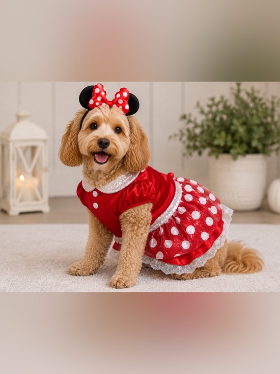 Disney Other - Disney Minnie Mouse Dog Costume Size M NWT